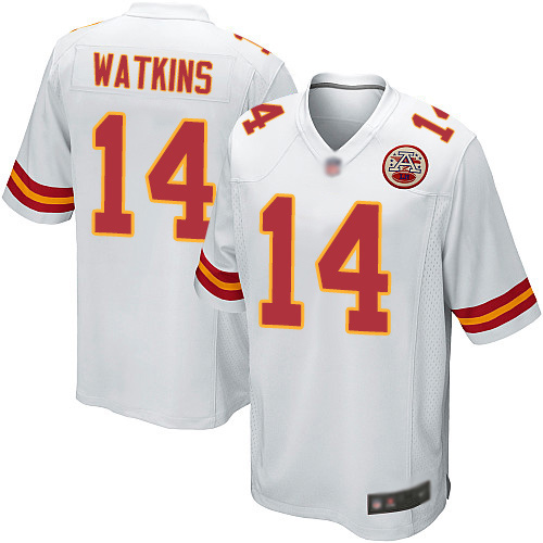 Men Kansas City Chiefs #14 Watkins Sammy Game White Football Nike NFL Jersey->kansas city chiefs->NFL Jersey